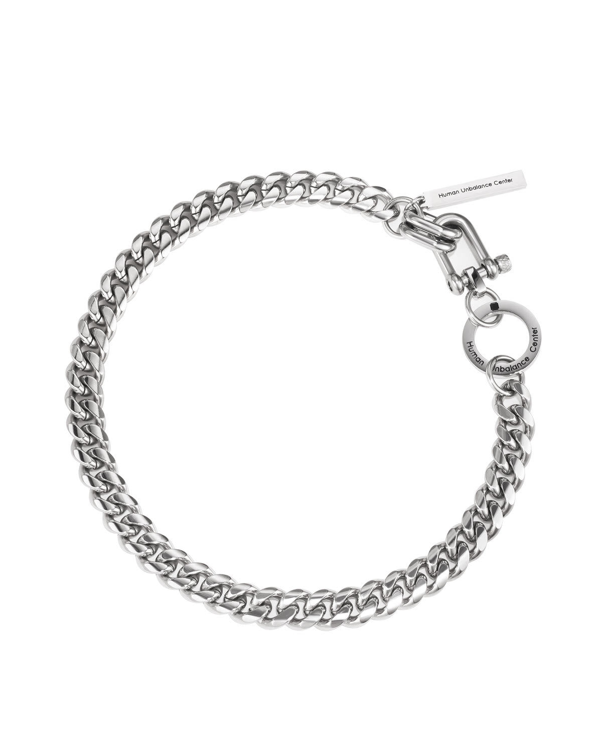 Human Unbalance Chain Necklace 004 on white