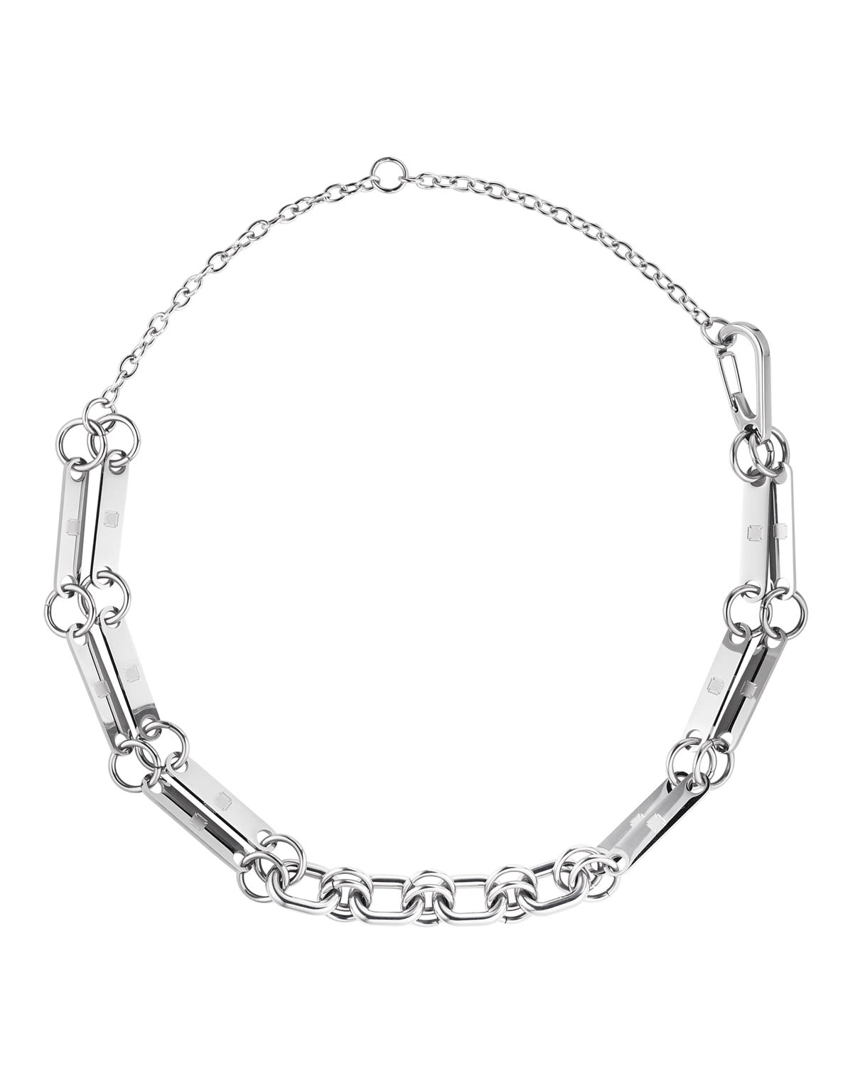 Human Unbalance Link Necklace 005 on white