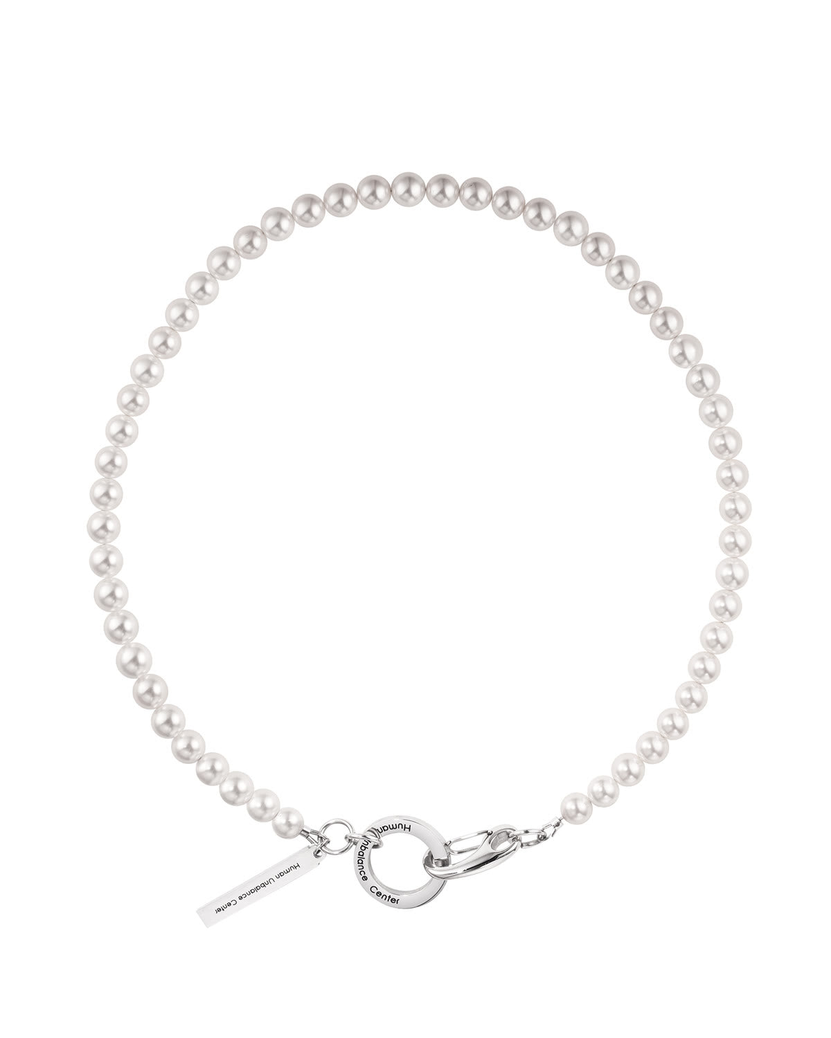 Human Unbalance Pearl Necklace 007 on white
