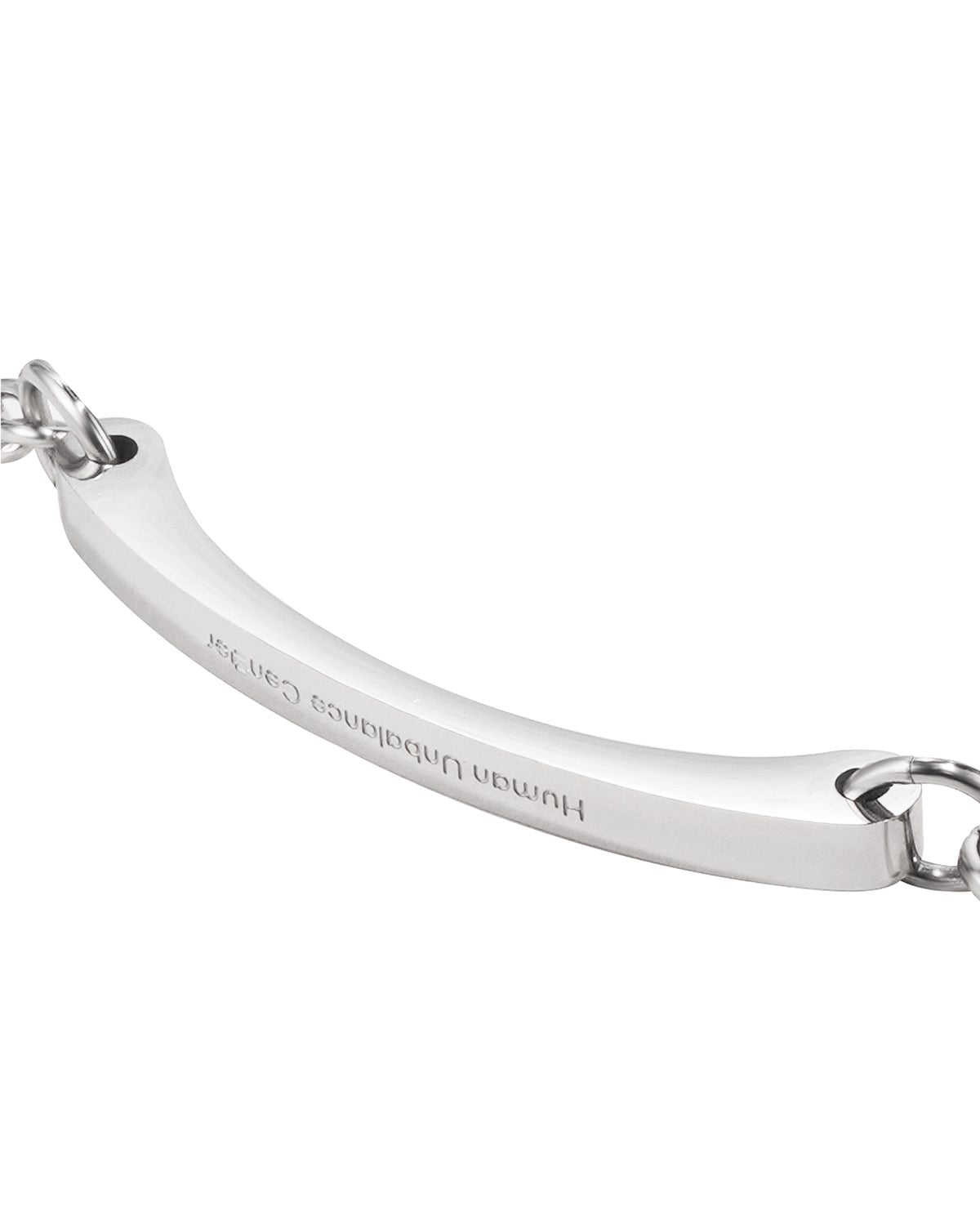 Human Unbalance Orbit Necklace 016 engraved bar detail