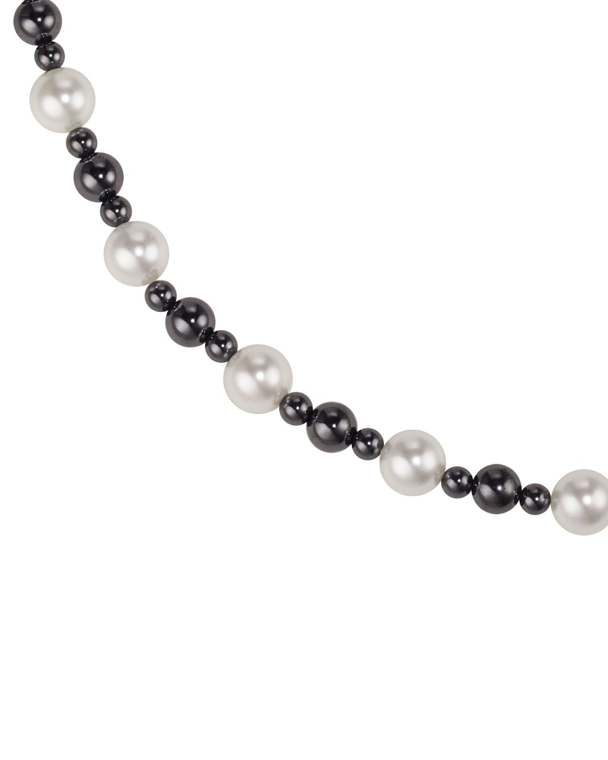 Human Unbalance Dual Pearl Necklace 022 strand detail
