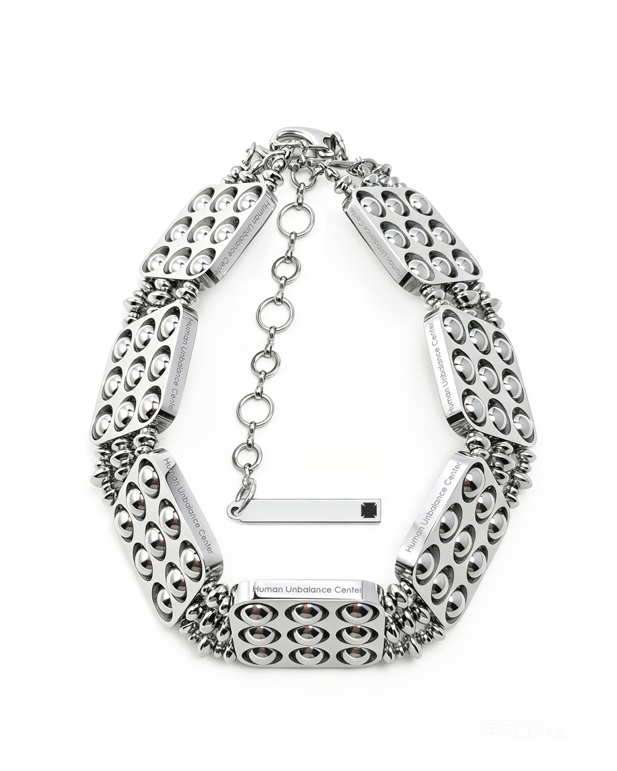 Human Unbalance Stud Collar 029 on white
